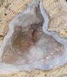 Crystal Filled Dugway Geode (Polished Half) #38875-1